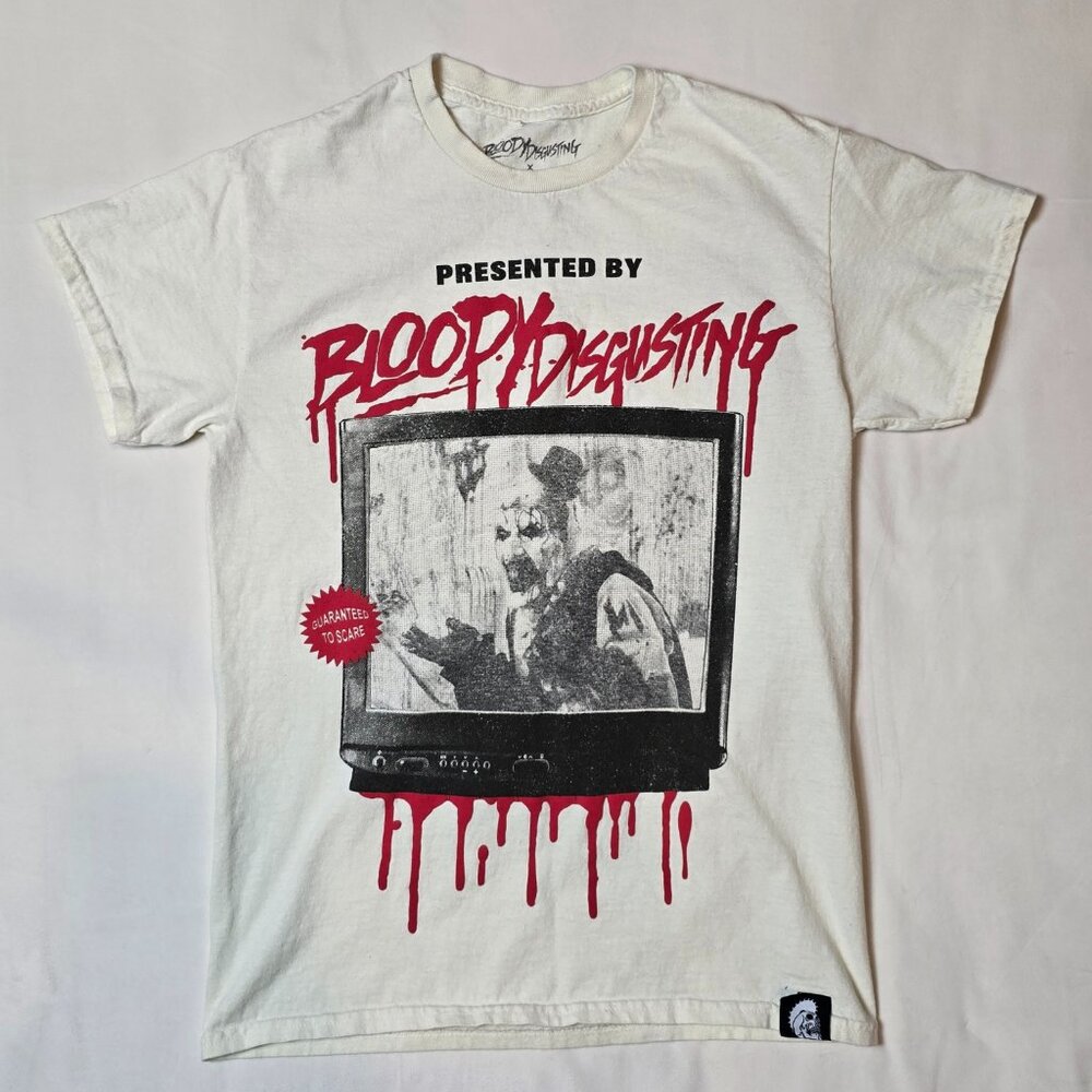Terrifier Art the Clown Horror Tee – Bloody Disgusting Collab – Size Small